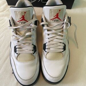 Jordan Retro White and Black Sneakers